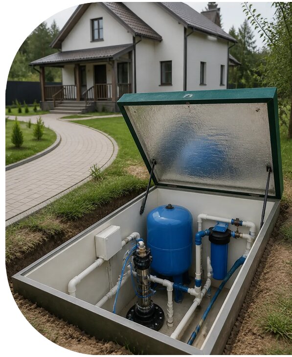 Автономное водоснабжение дома в Рыбинске от 156120 р. | АПаруса-Рбн